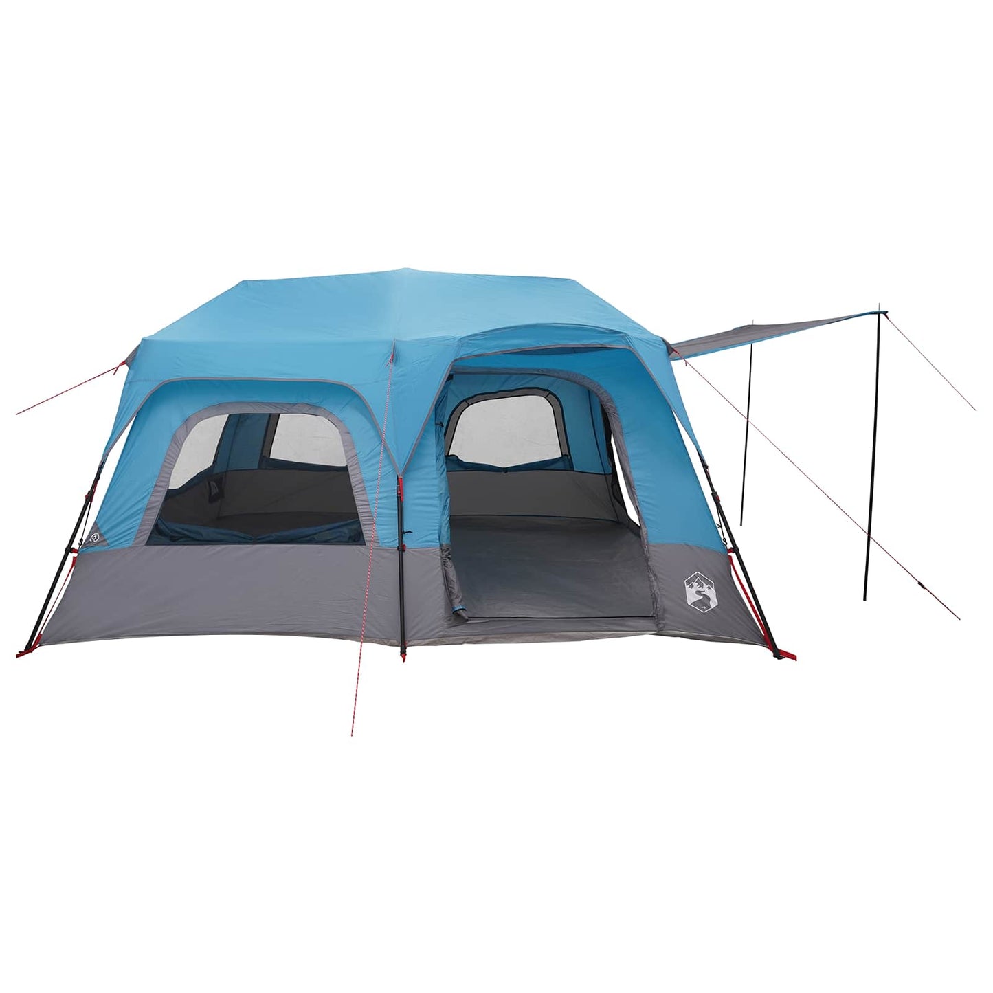 vidaXL Instant Tent 8-Person Blue 185T Polyester with PU Coating