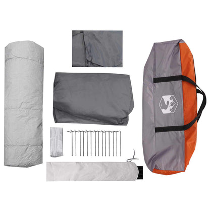 vidaXL Instant Tent 8-Person Grey and Orange