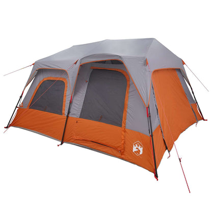 vidaXL Instant Tent 8-Person Grey and Orange