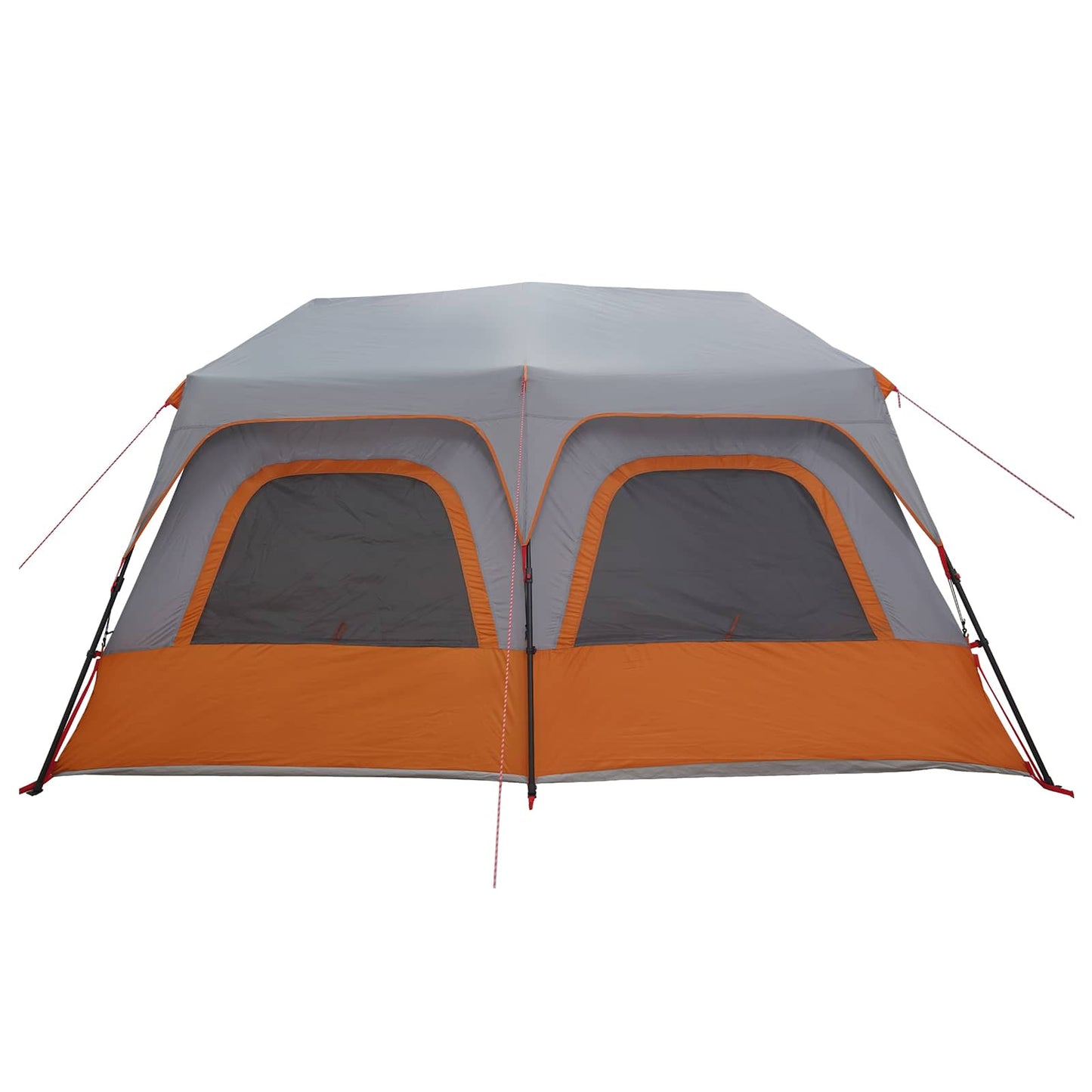vidaXL Instant Tent 8-Person Grey and Orange
