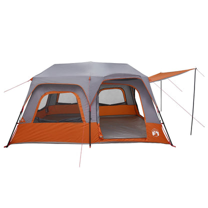 vidaXL Instant Tent 8-Person Grey and Orange