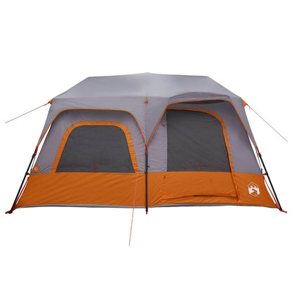 vidaXL Instant Tent 8-Person Grey and Orange