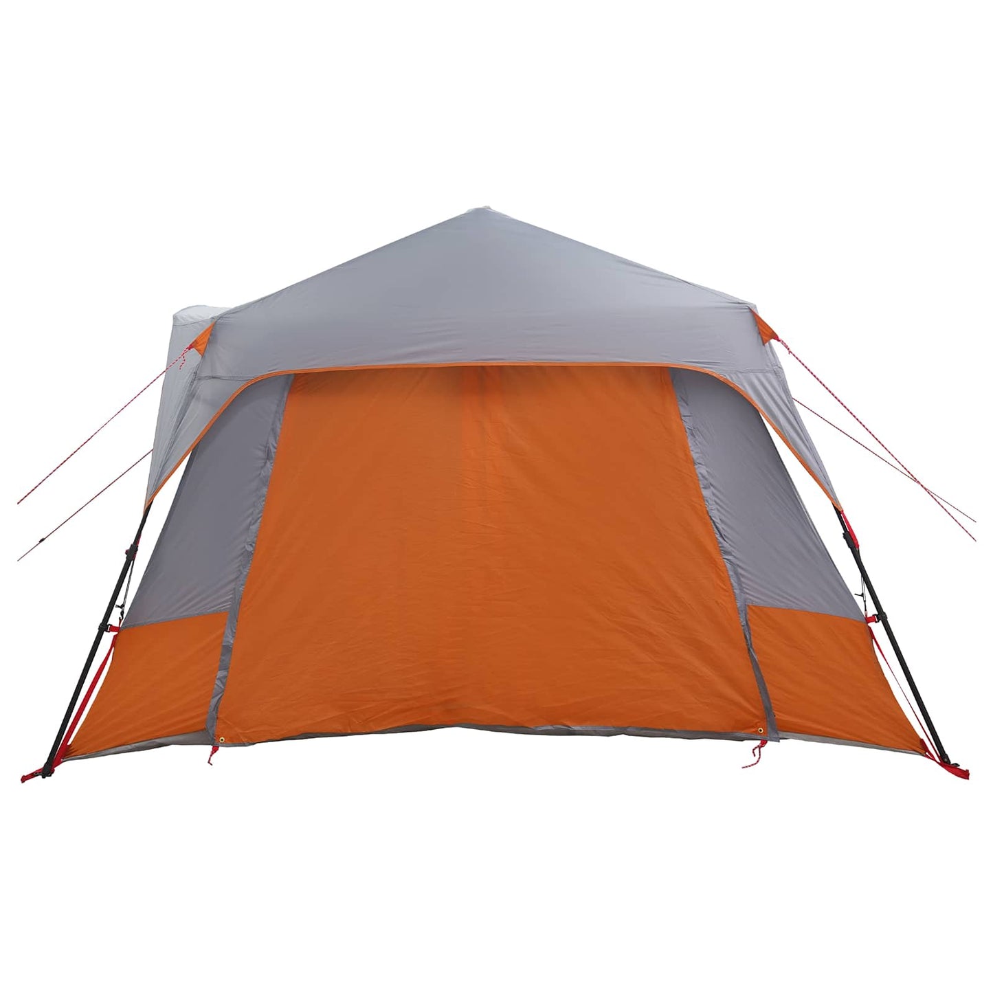 vidaXL Instant Tent 8-Person Grey and Orange