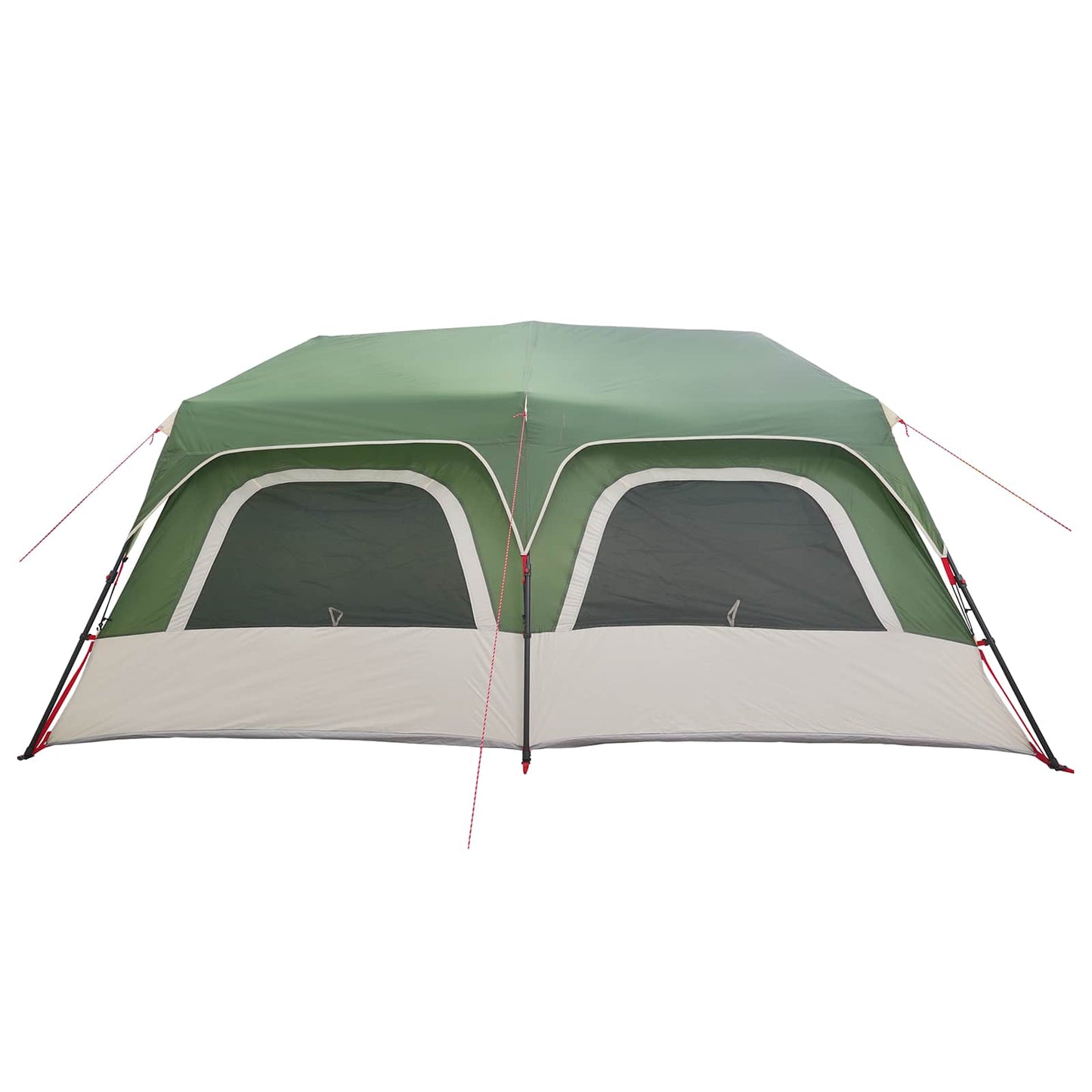 vidaXL Instant Tent 10-Person Green 185T Polyester with PU Coating