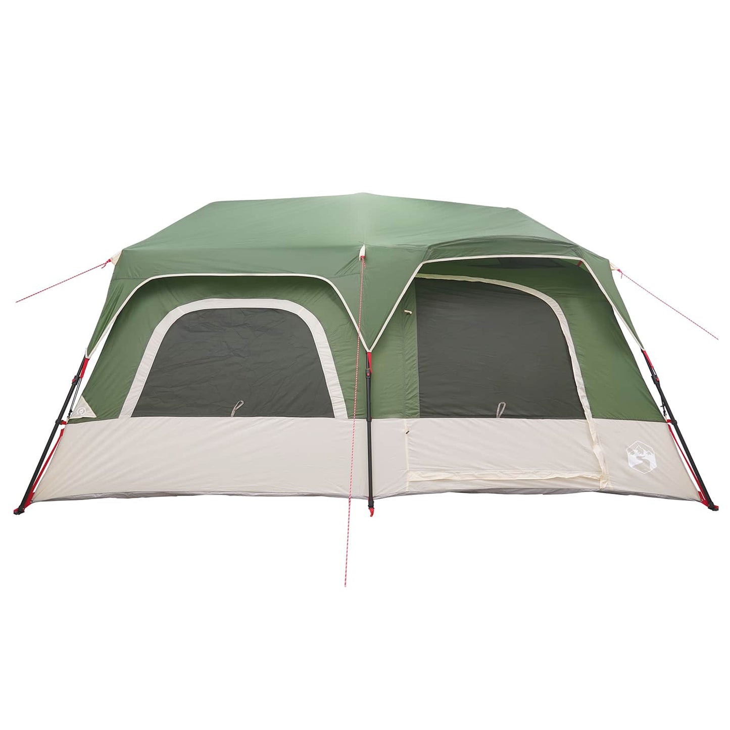 vidaXL Instant Tent 10-Person Green 185T Polyester with PU Coating