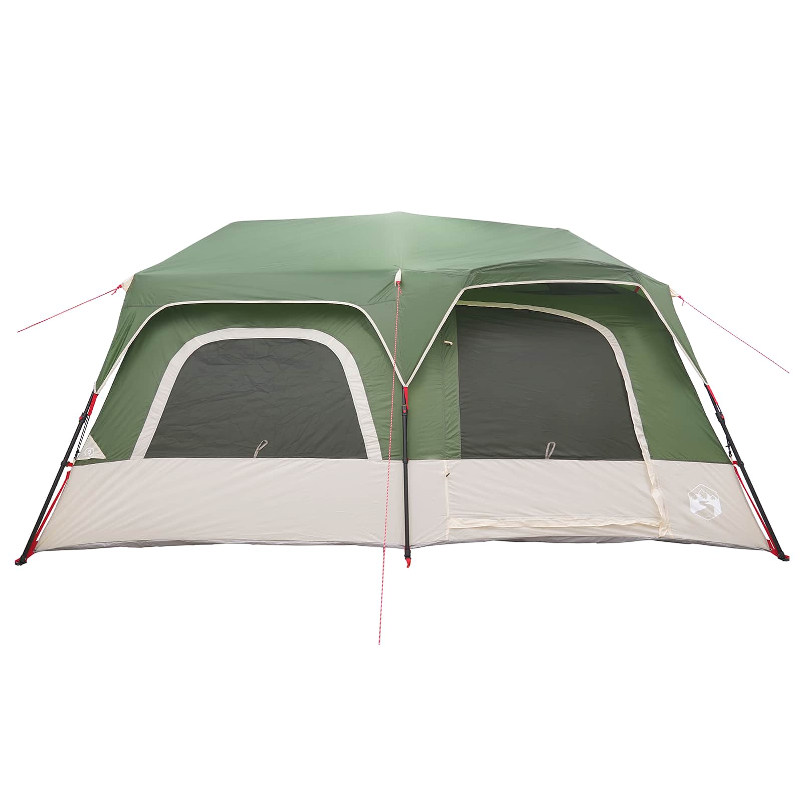 vidaXL Instant Tent 10-Person Green 185T Polyester with PU Coating