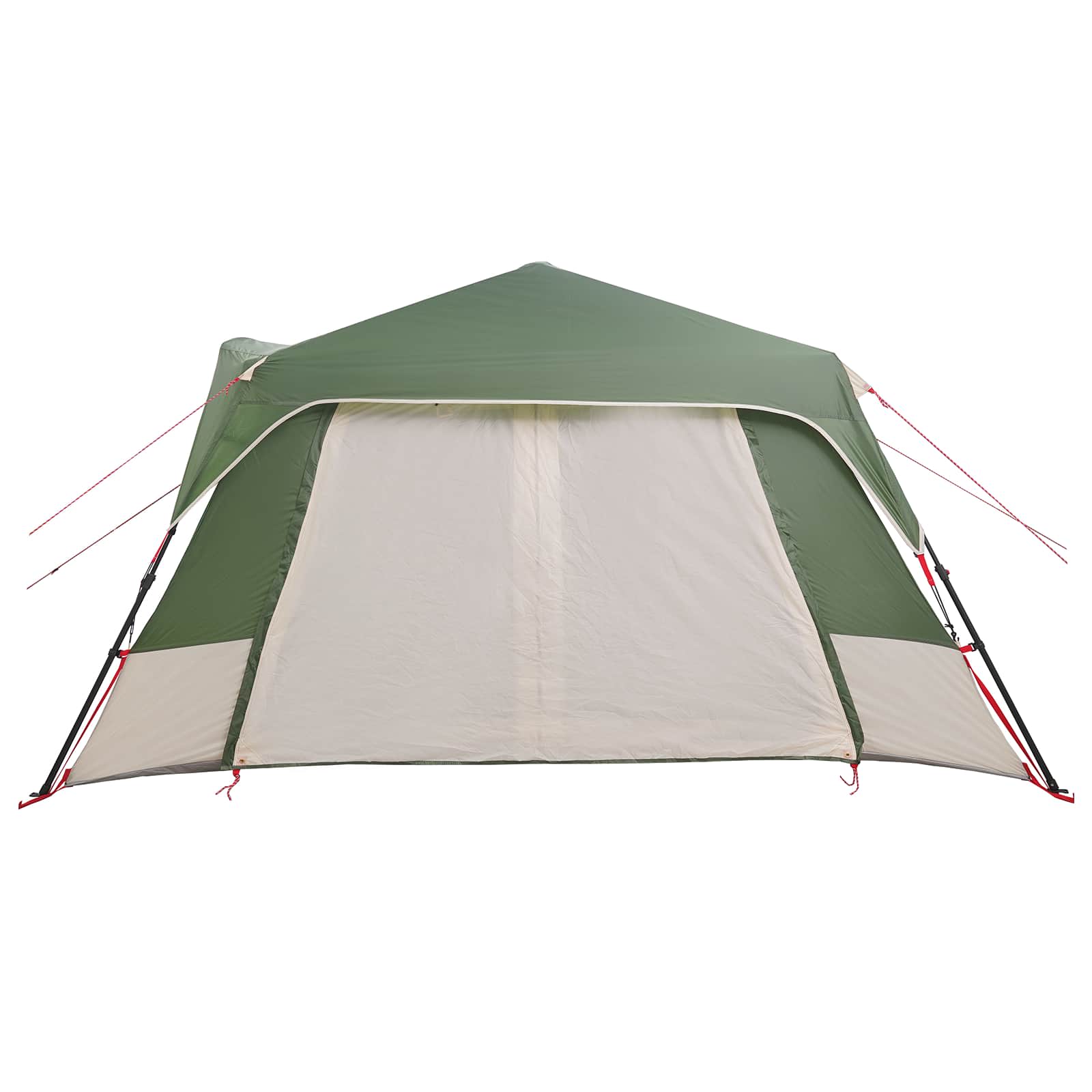 vidaXL Instant Tent 10-Person Green 185T Polyester with PU Coating
