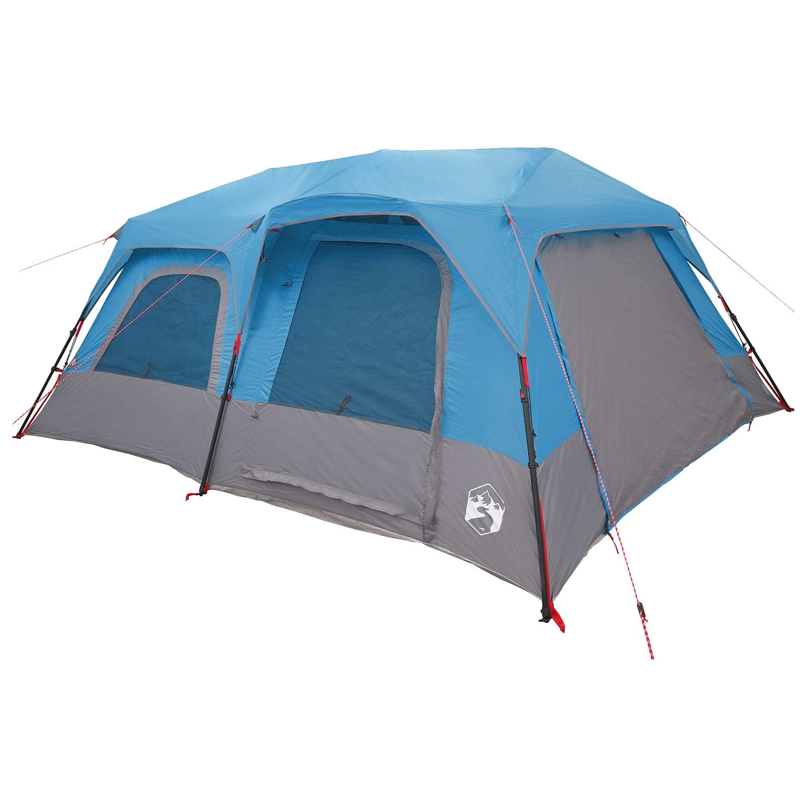 vidaXL Instant Tent 10-Person Blue 185T Polyester with PU Coating