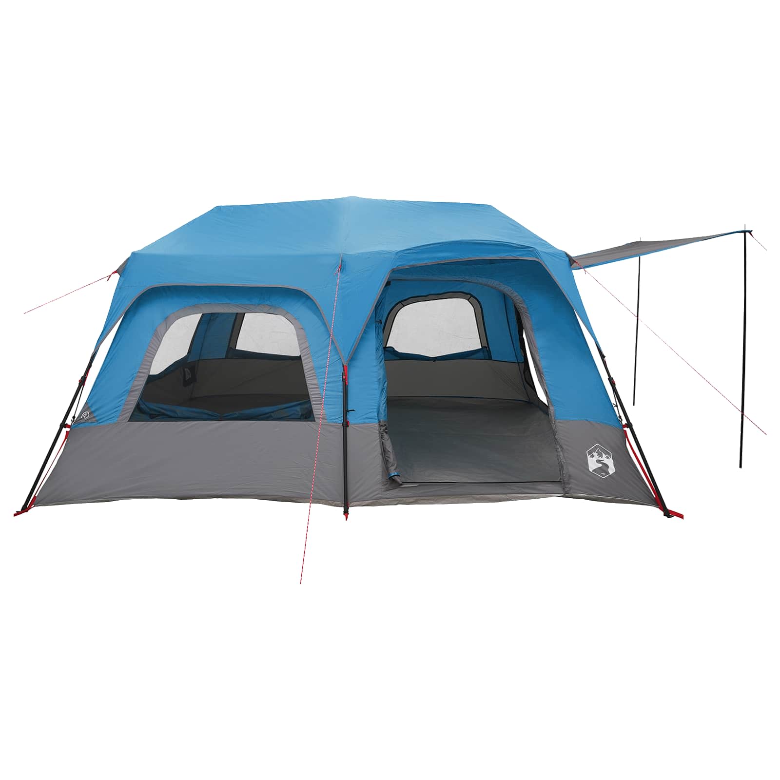 vidaXL Instant Tent 10-Person Blue 185T Polyester with PU Coating