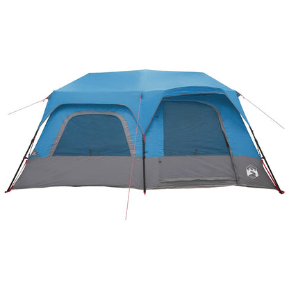 vidaXL Instant Tent 10-Person Blue 185T Polyester with PU Coating