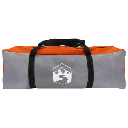 vidaXL Instant Tent 10-Person Grey and Orange