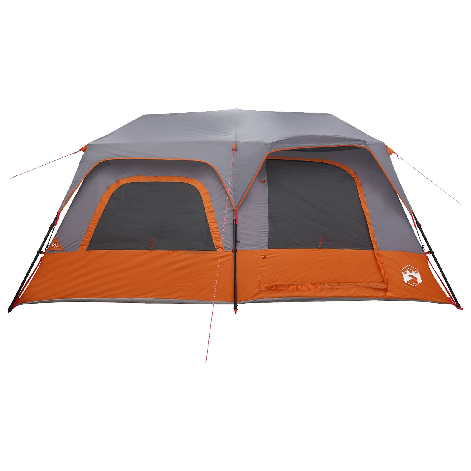 vidaXL Instant Tent 10-Person Grey and Orange