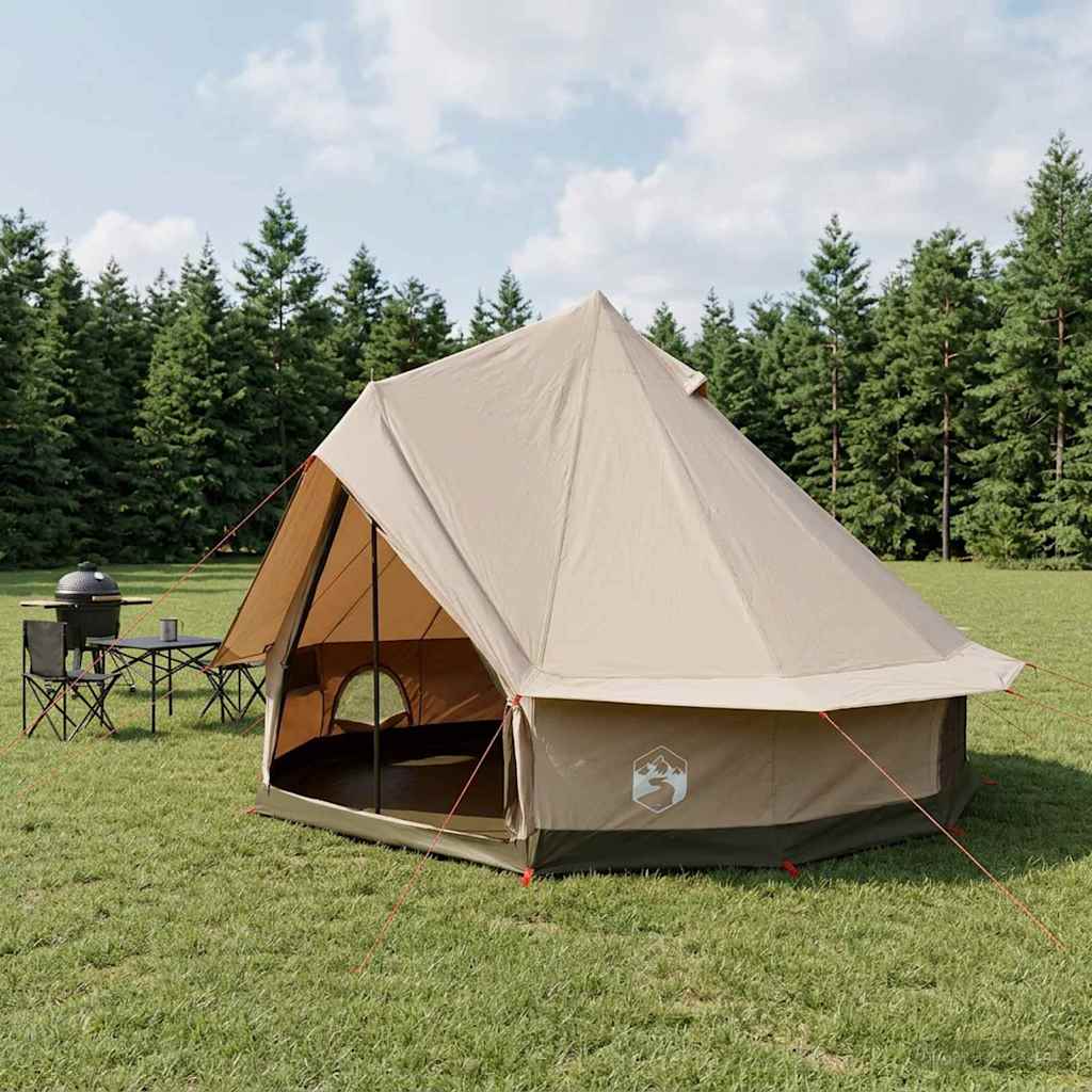 vidaXL Family Tent Cream 6-Person Polycotton