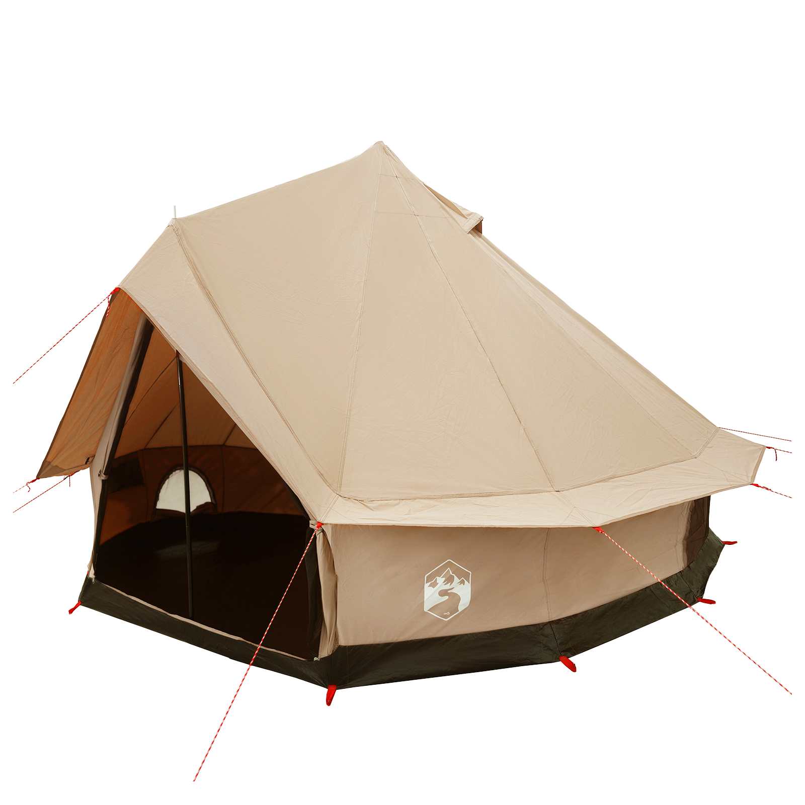 vidaXL Family Tent Cream 6-Person Polycotton