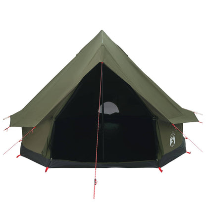 vidaXL Family Tent Army Green 6-Person Polycotton