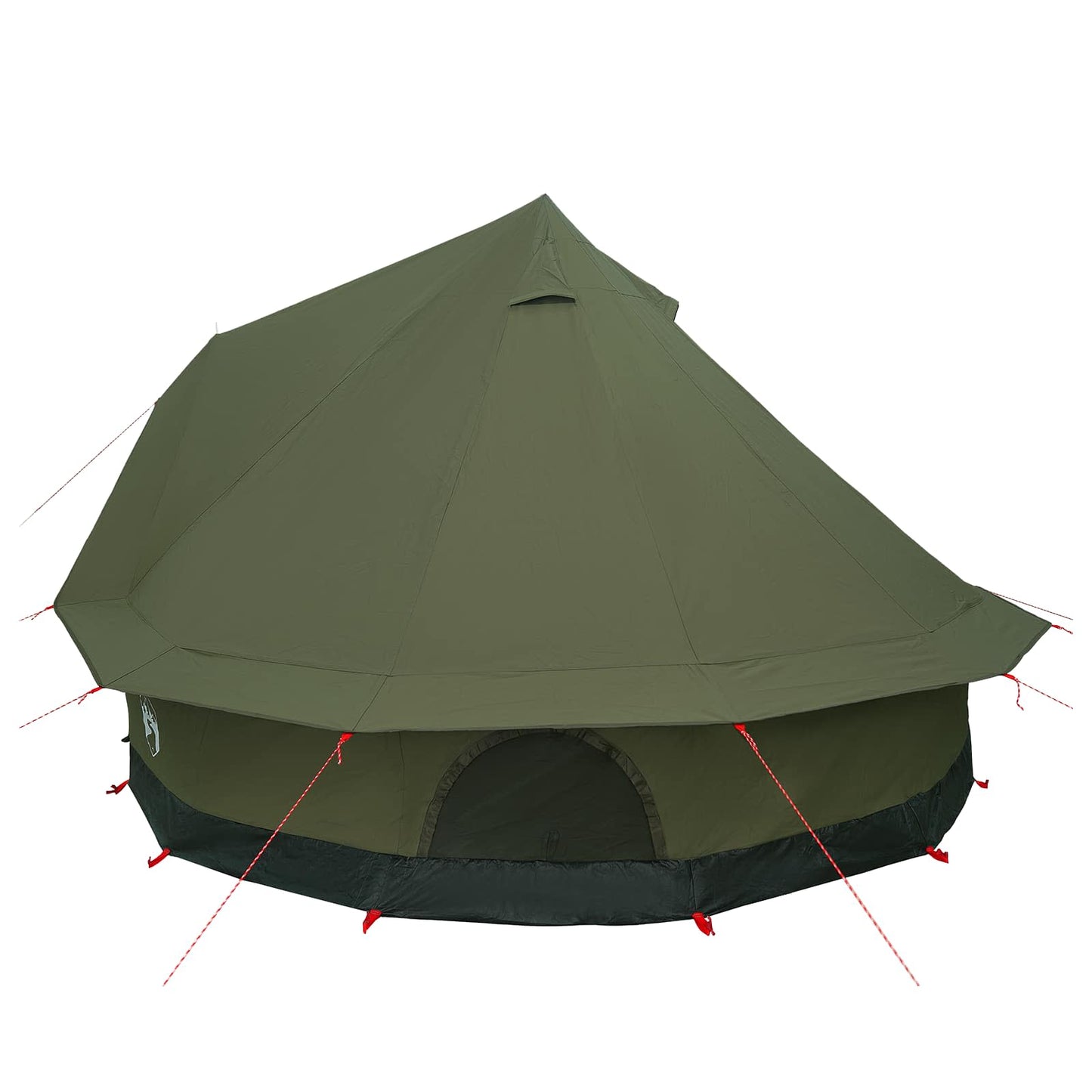 vidaXL Family Tent Army Green 6-Person Polycotton