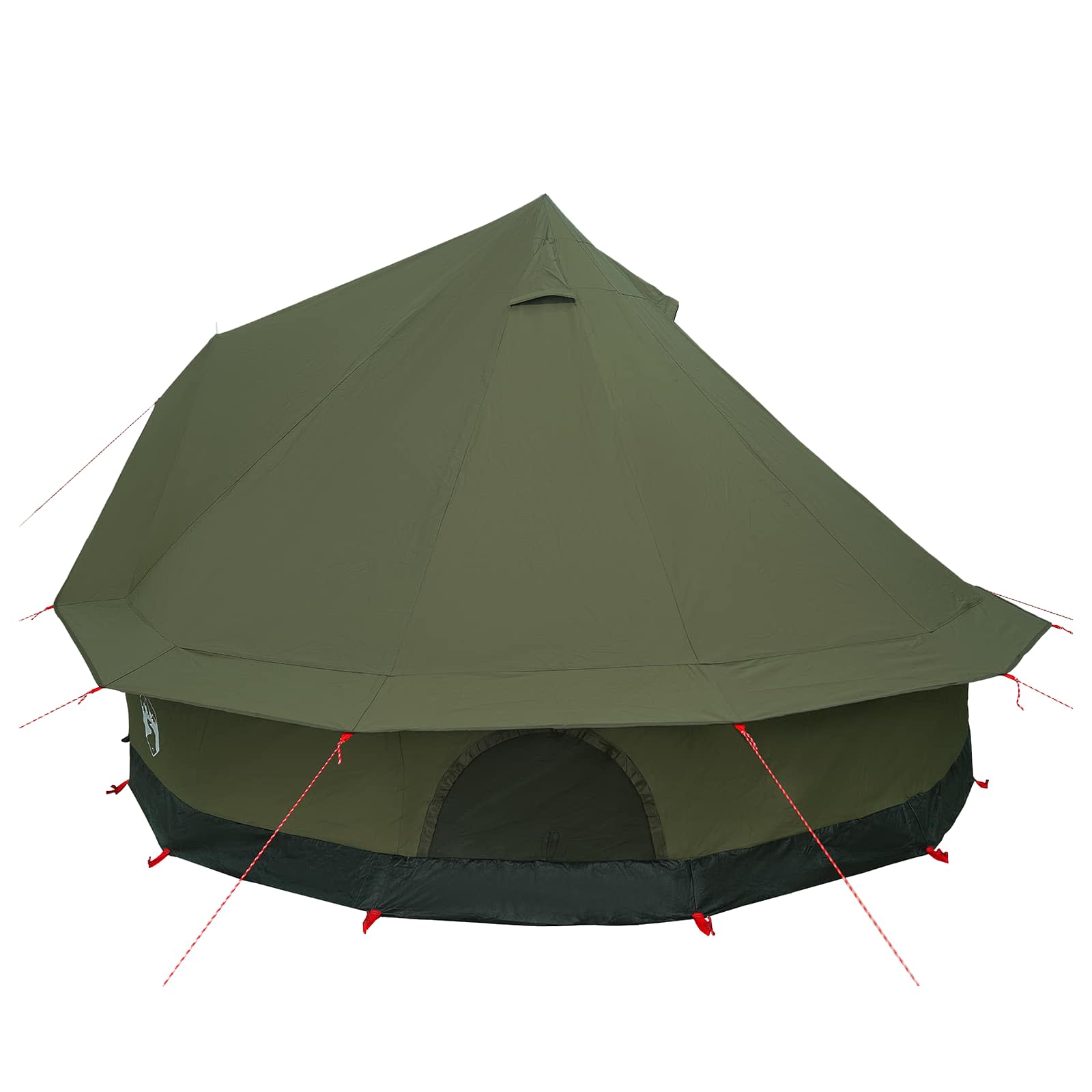 vidaXL Family Tent Army Green 6-Person Polycotton