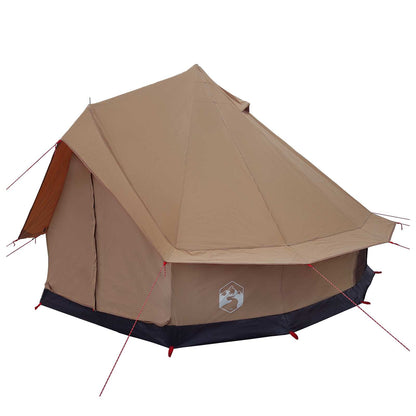 vidaXL Family Tent Brown 6-Person Polycotton