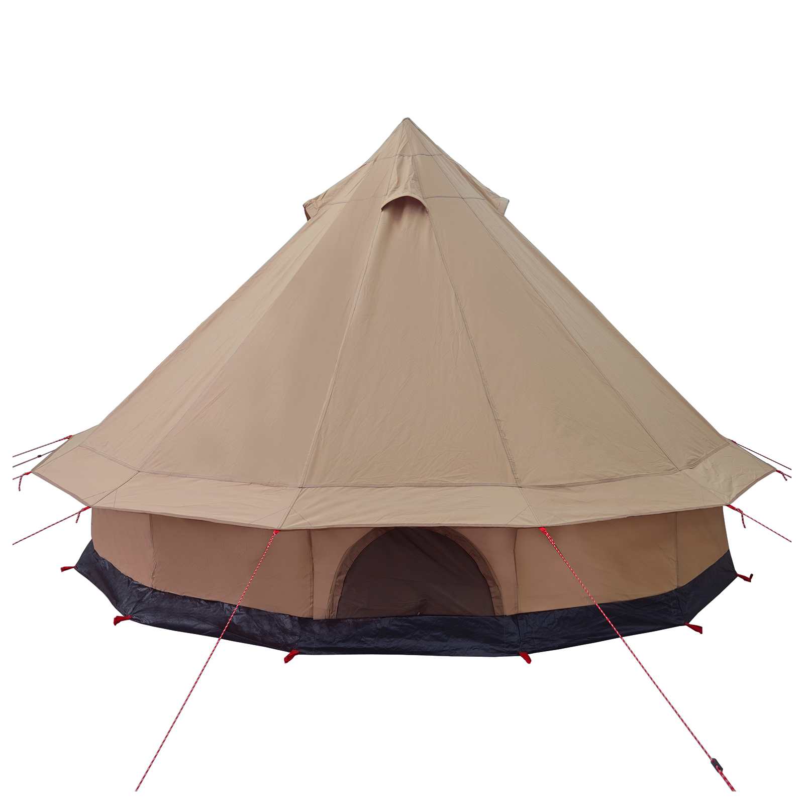 vidaXL Family Tent Brown 6-Person Polycotton