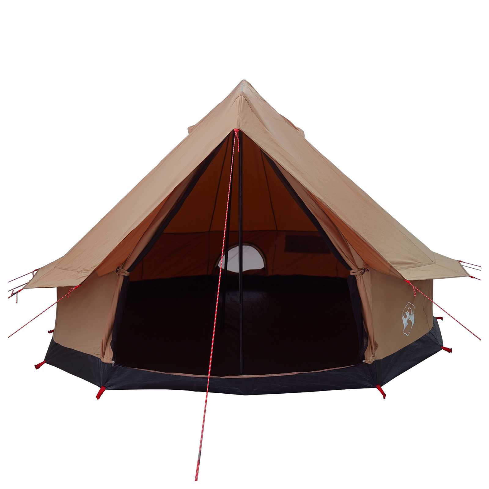 vidaXL Family Tent Brown 6-Person Polycotton