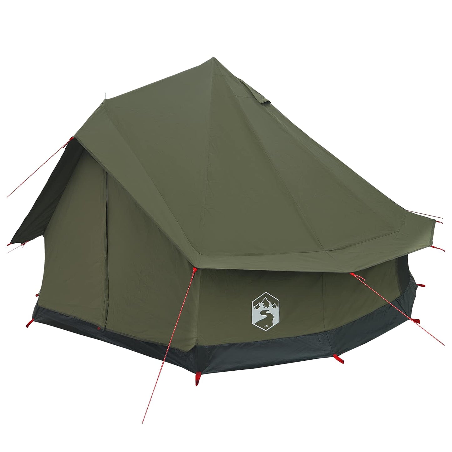 vidaXL Family Tent Army Green 8-Person Polycotton