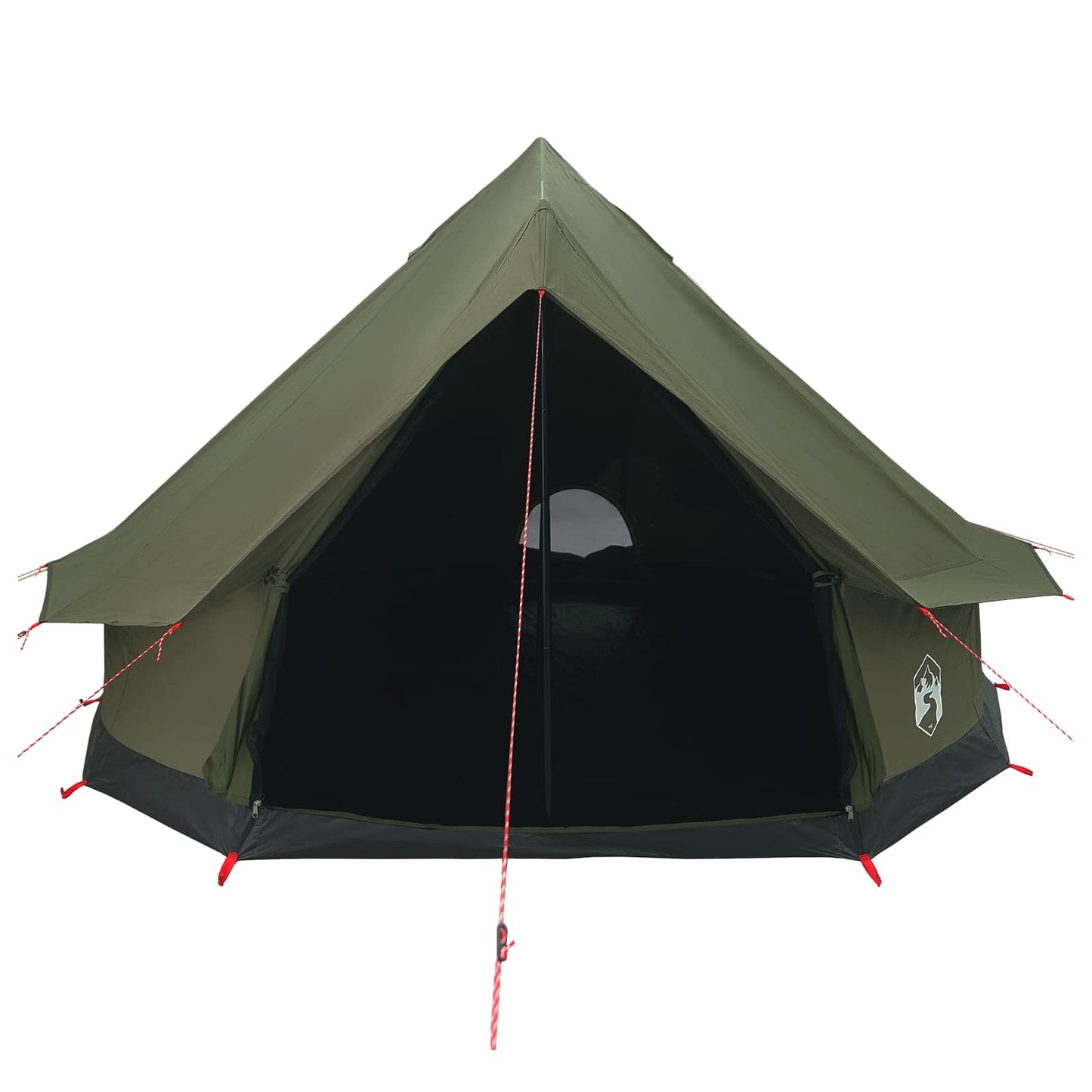 vidaXL Family Tent Army Green 8-Person Polycotton