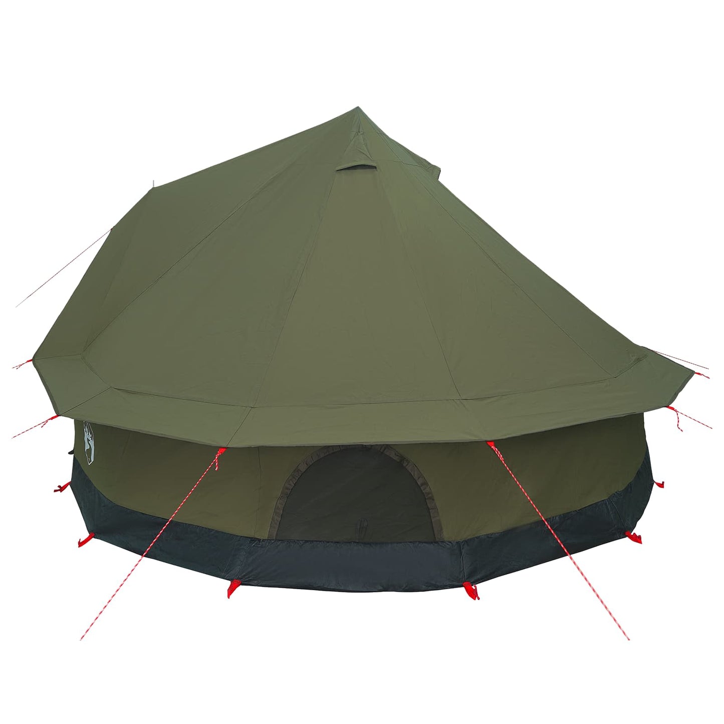 vidaXL Family Tent Army Green 8-Person Polycotton