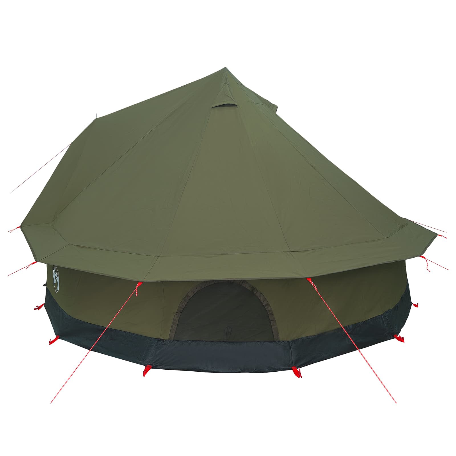 vidaXL Family Tent Army Green 8-Person Polycotton