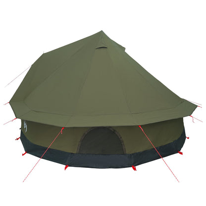vidaXL Family Tent Army Green 8-Person Polycotton
