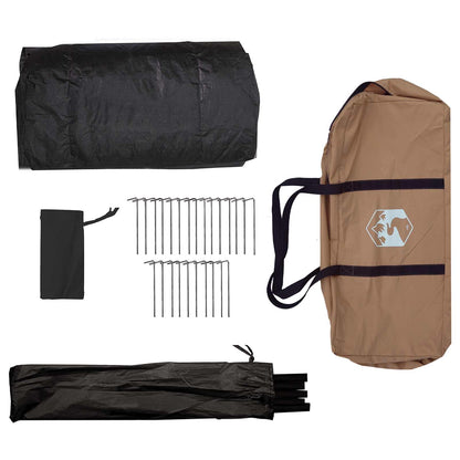 vidaXL Family Tent Brown 8-Person Polycotton
