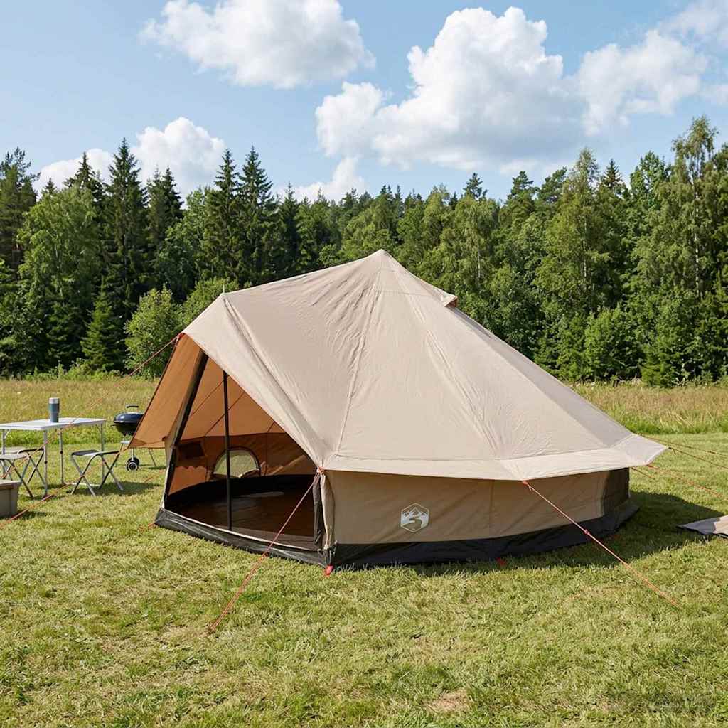 vidaXL Family Tent 10-Person Cream Polycotton