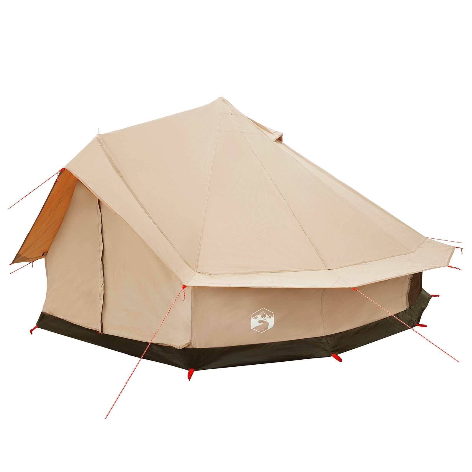 vidaXL Family Tent 10-Person Cream Polycotton