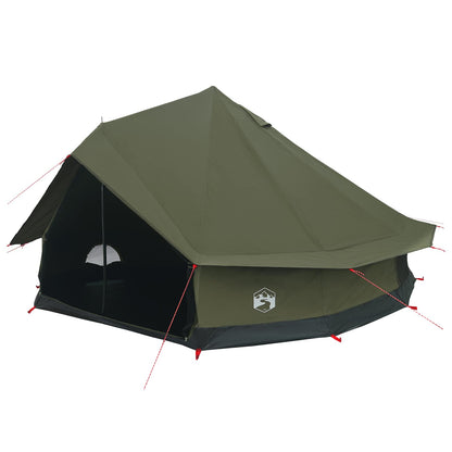 vidaXL Family Tent 10-Person Army Green Polycotton