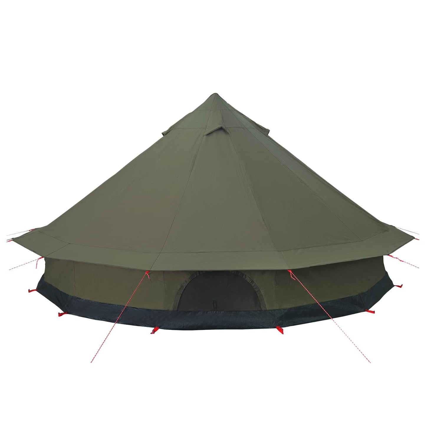 vidaXL Family Tent 10-Person Army Green Polycotton