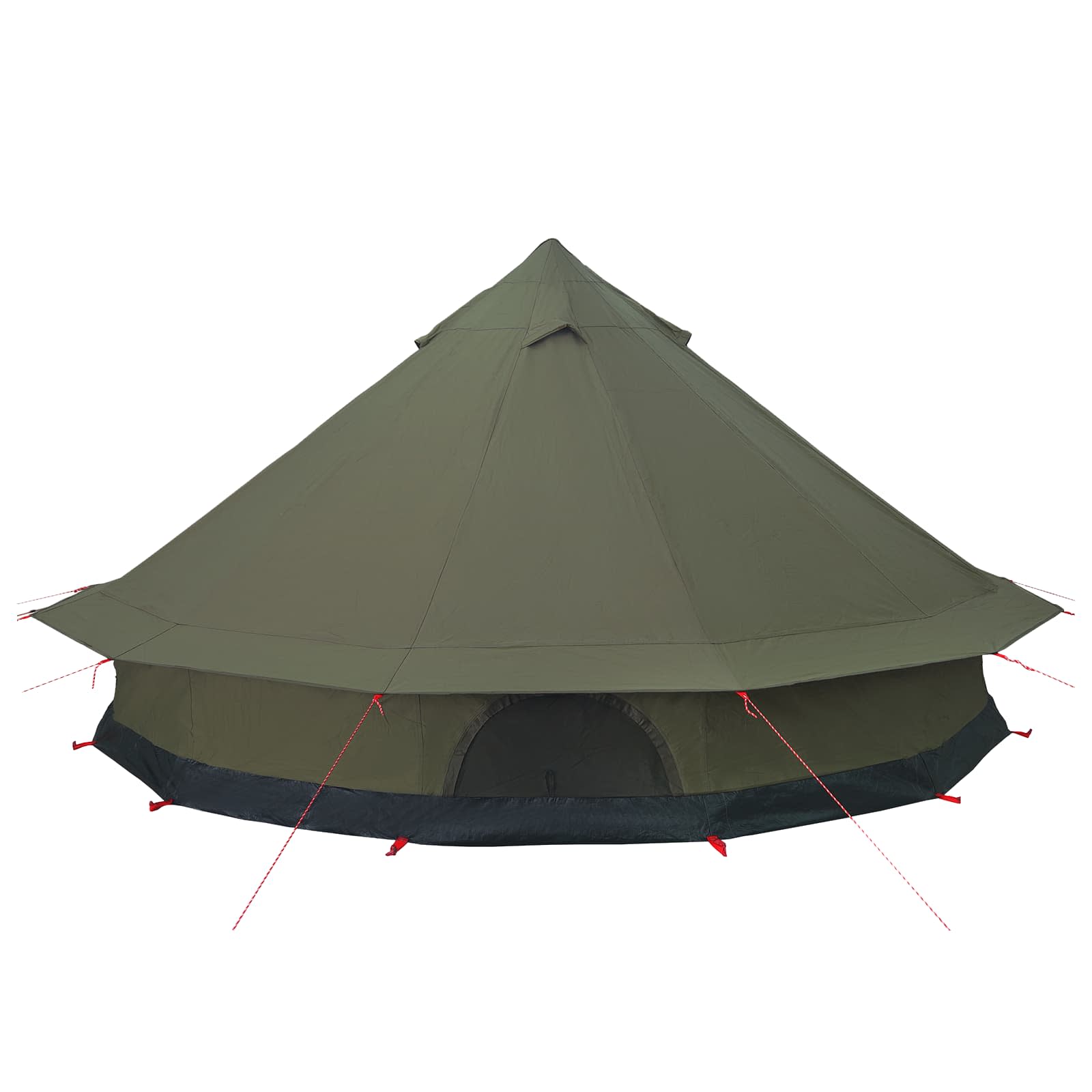 vidaXL Family Tent 10-Person Army Green Polycotton