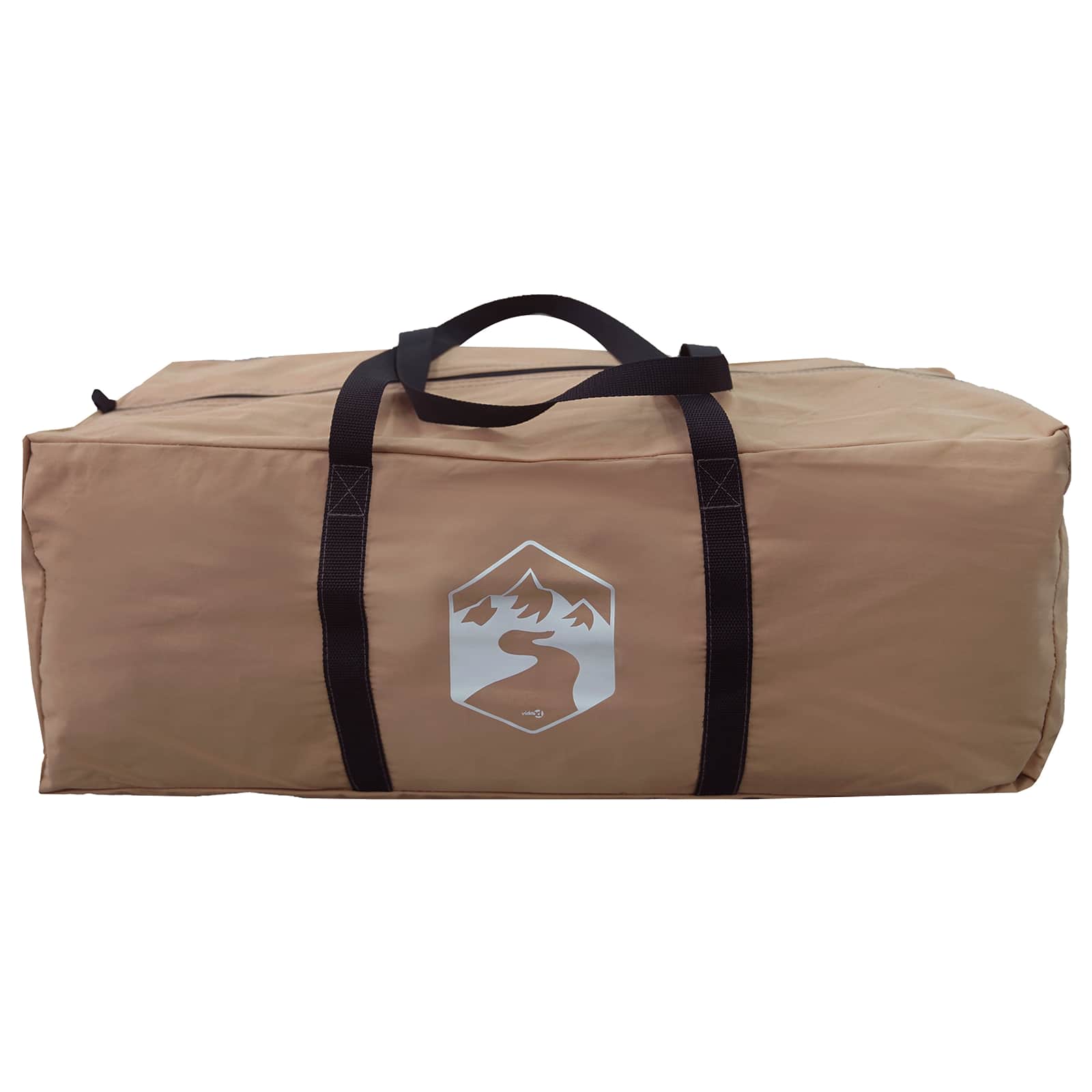 vidaXL Family Tent 10-Person Brown Polycotton