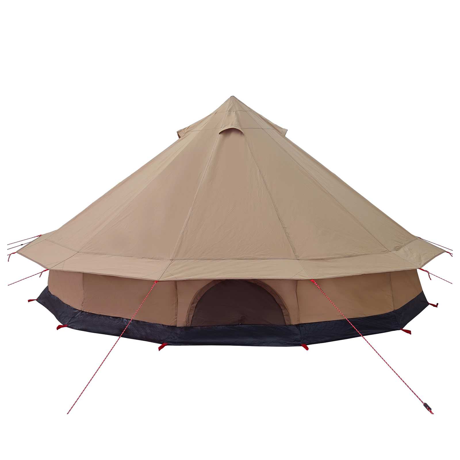 vidaXL Family Tent 10-Person Brown Polycotton