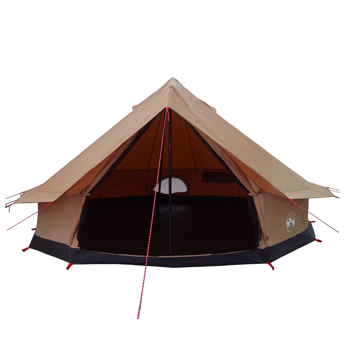 vidaXL Family Tent 10-Person Brown Polycotton