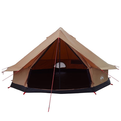 vidaXL Family Tent 10-Person Brown Polycotton