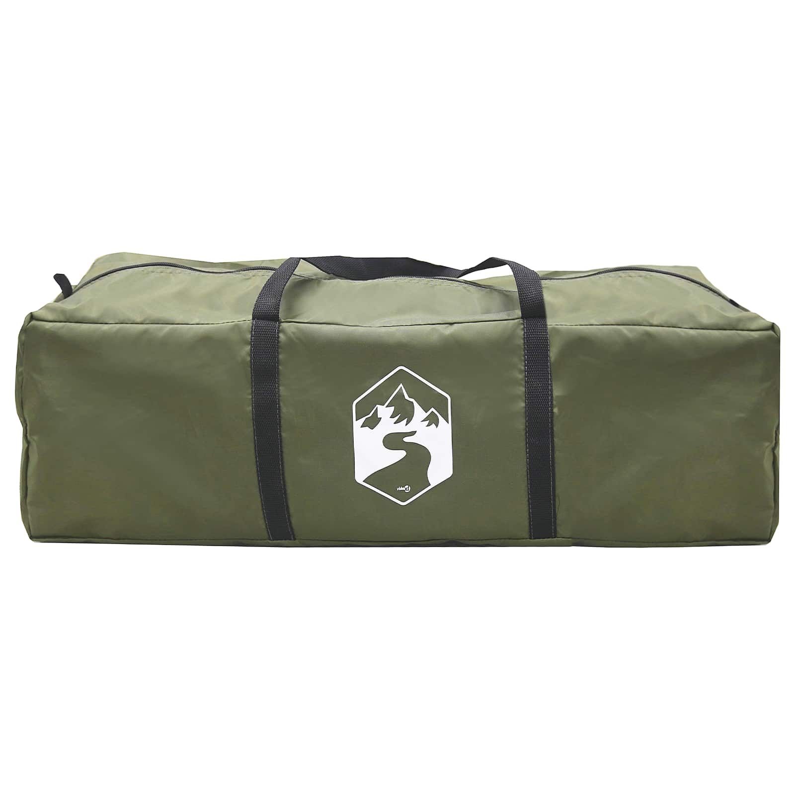 vidaXL Family Tent Army Green 12-Person Polycotton