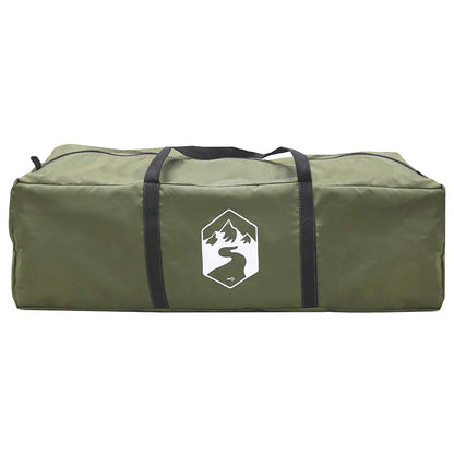 vidaXL Family Tent Army Green 12-Person Polycotton