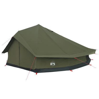 vidaXL Family Tent Army Green 12-Person Polycotton