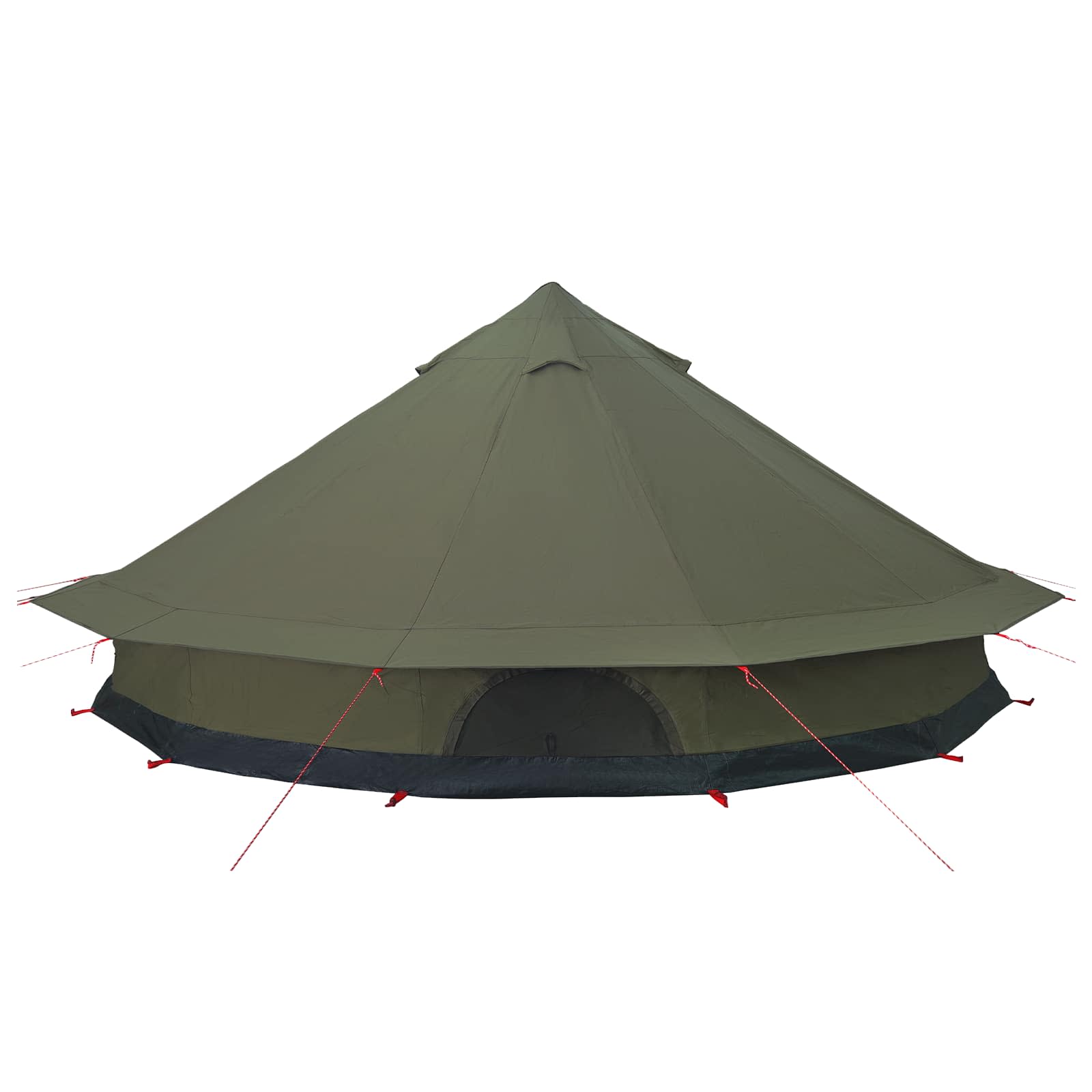 vidaXL Family Tent Army Green 12-Person Polycotton