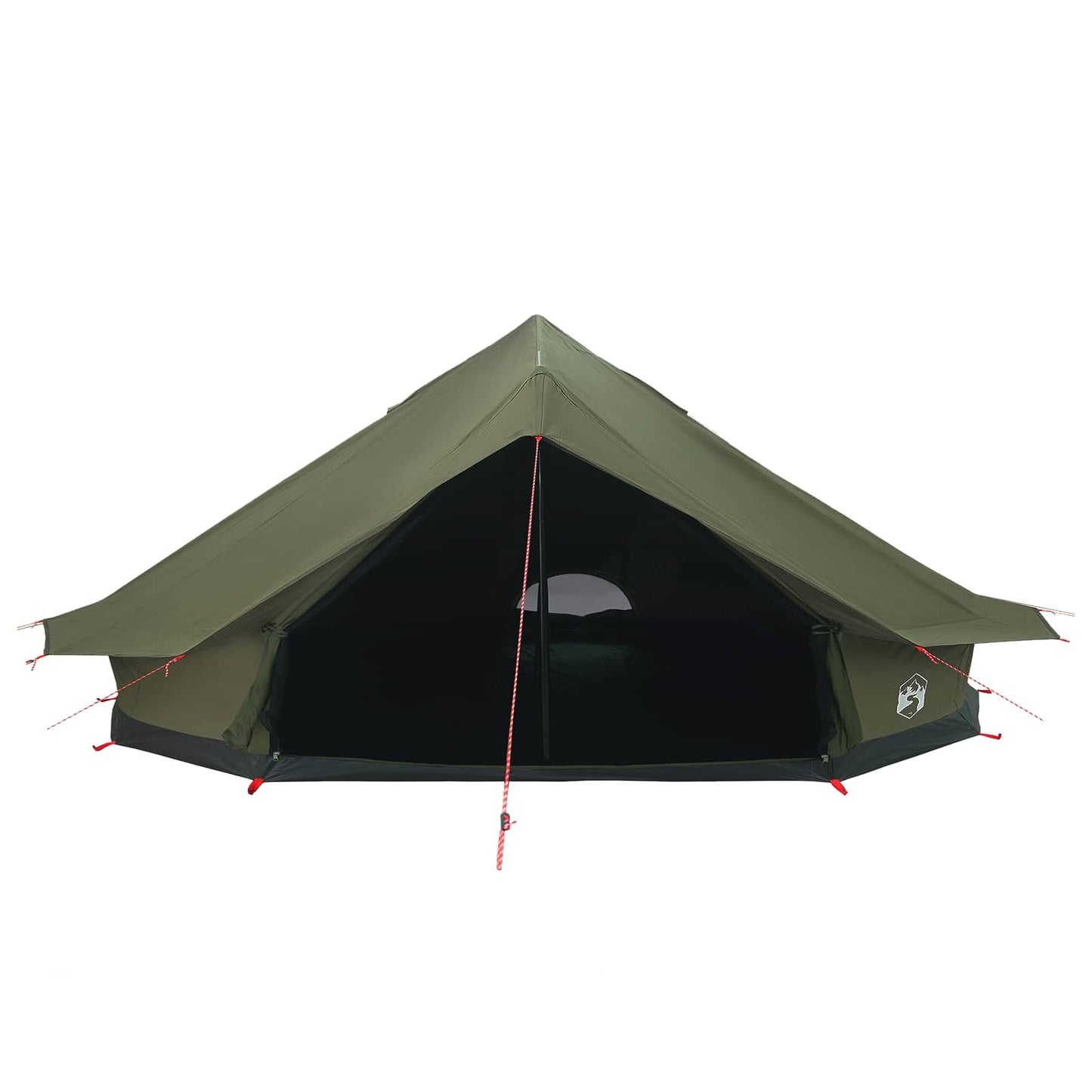 vidaXL Family Tent Army Green 12-Person Polycotton
