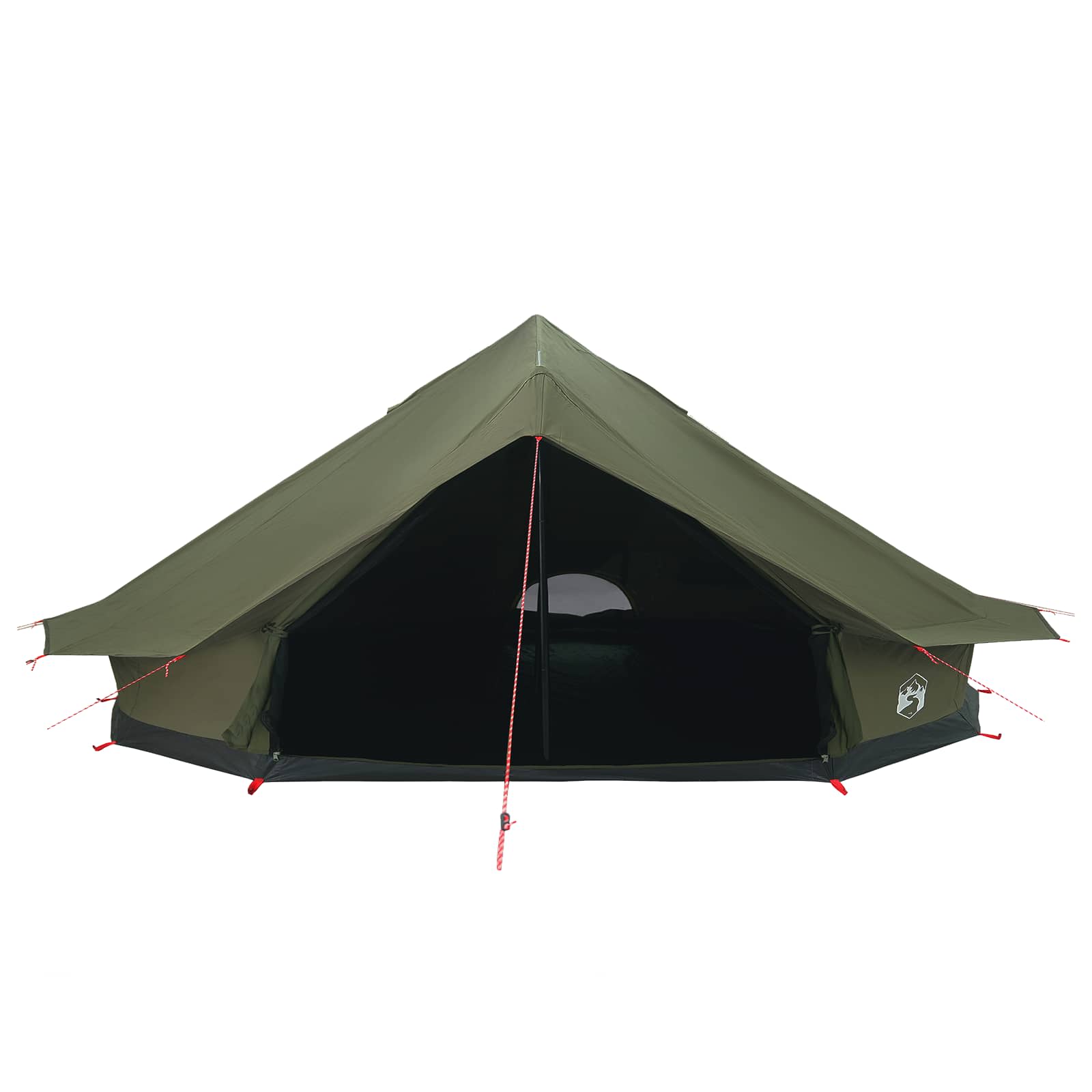 vidaXL Family Tent Army Green 12-Person Polycotton