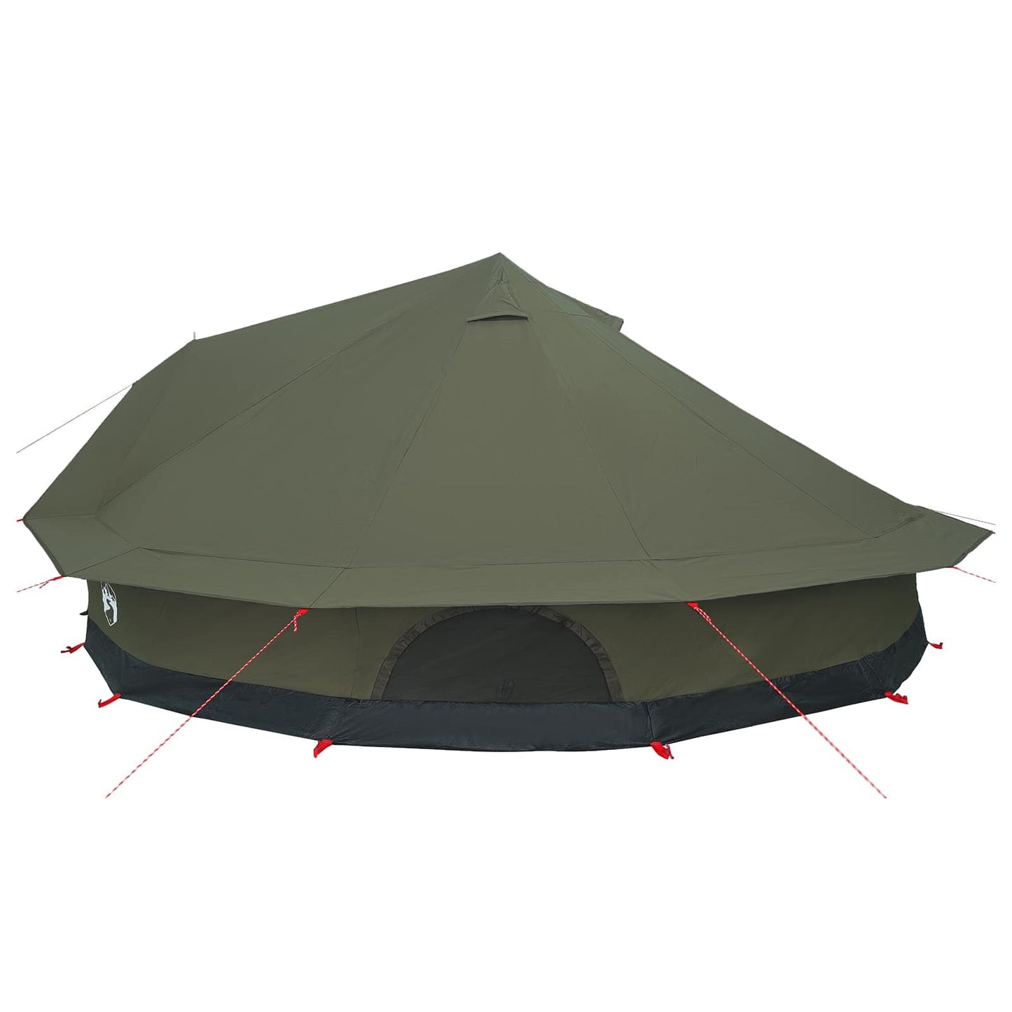 vidaXL Family Tent Army Green 12-Person Polycotton