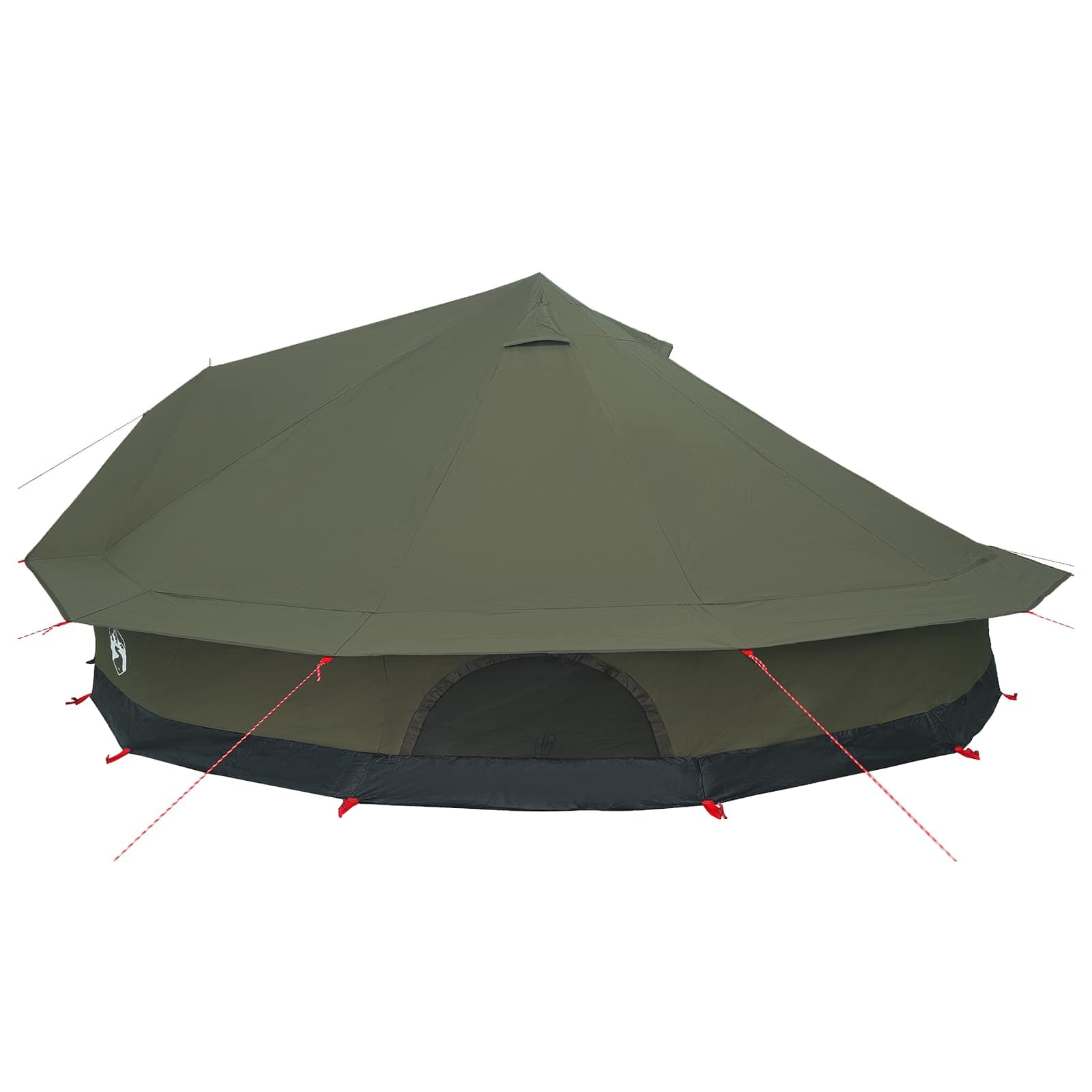 vidaXL Family Tent Army Green 12-Person Polycotton