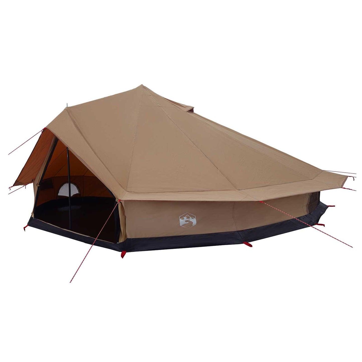 vidaXL Family Tent Brown 12-Person Polycotton