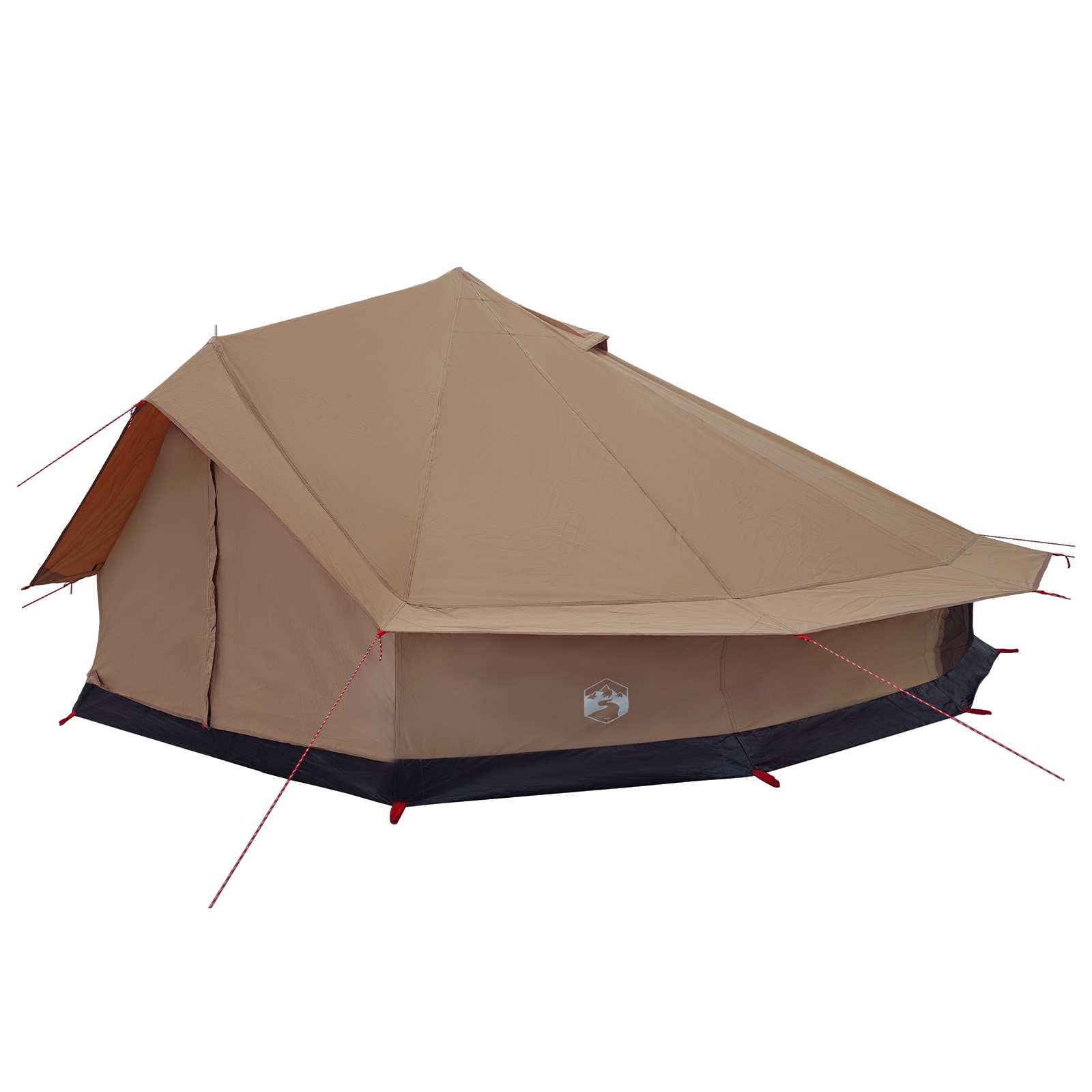 vidaXL Family Tent Brown 12-Person Polycotton