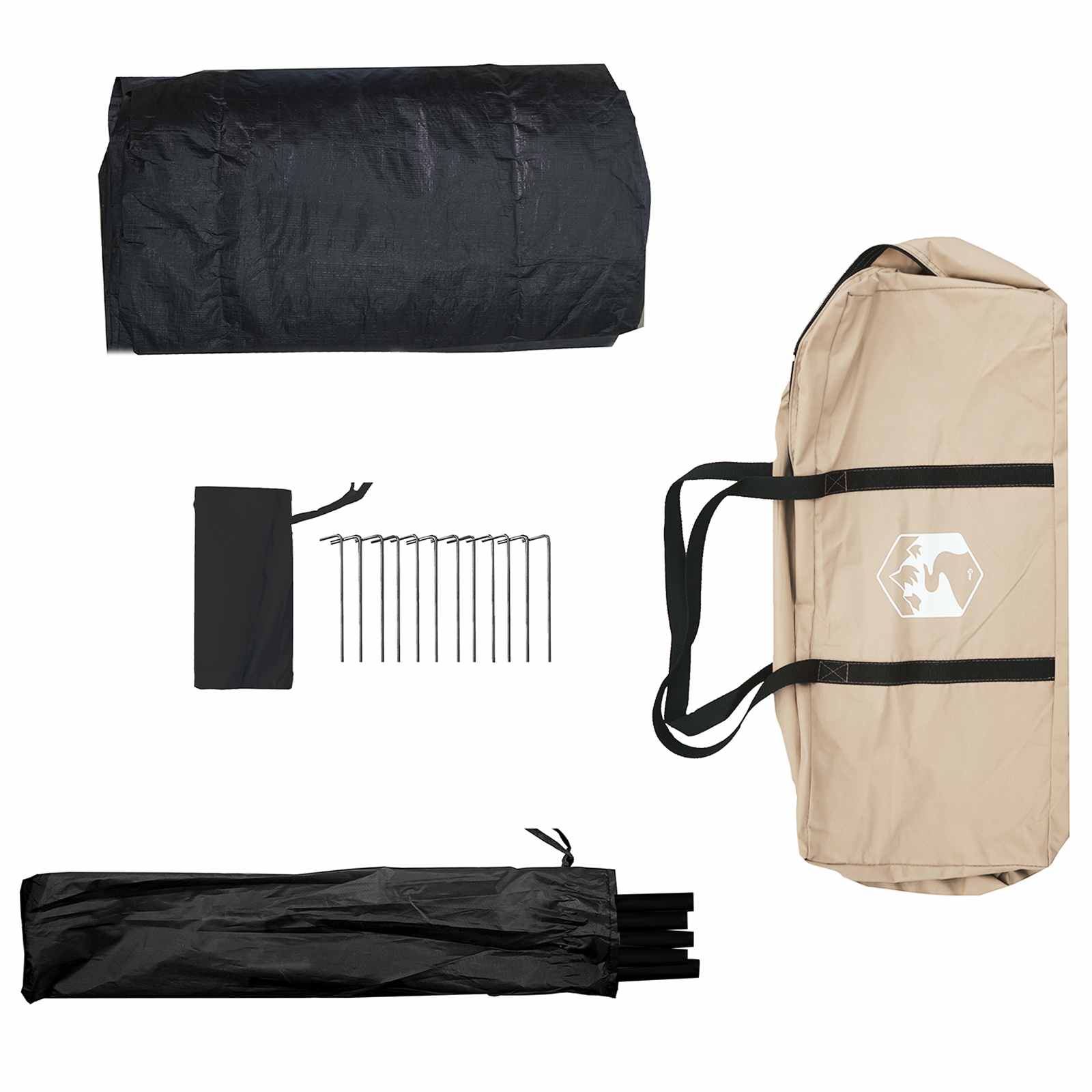 vidaXL Cabin Tent Cream 340 x 246 x 210 cm Polycotton